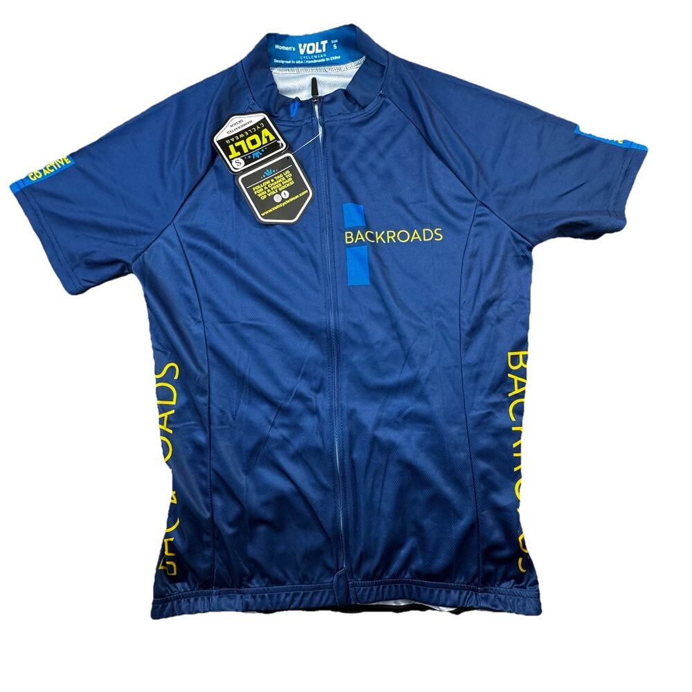Volt Cyclewear Backroads Cycling Jersey Womens Small Full Zip Bike Shirt -572